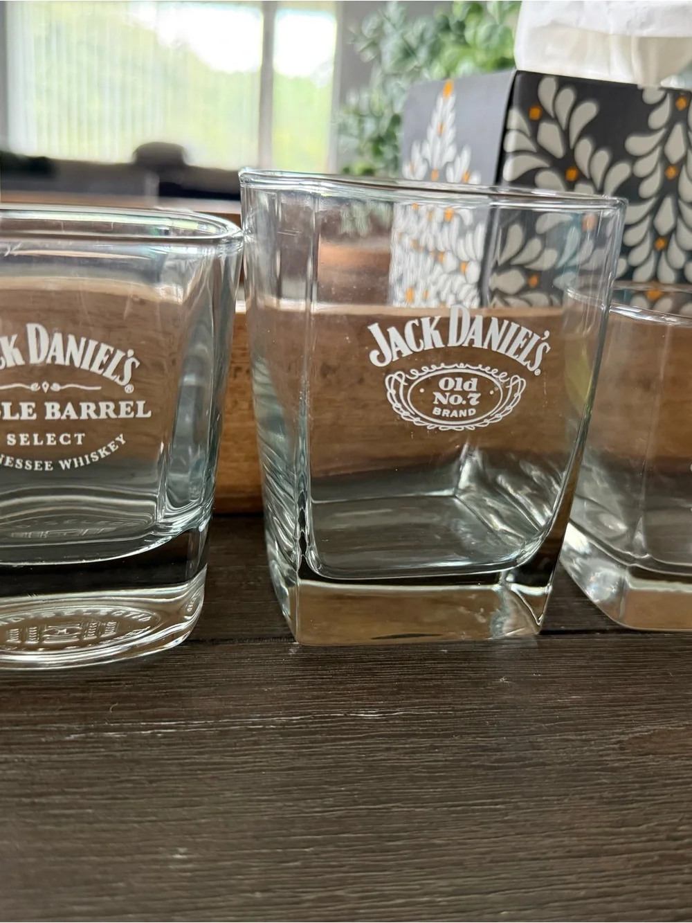 Jack Daniels Clear Glass Single Barrel Shot Glasses - Set of 5